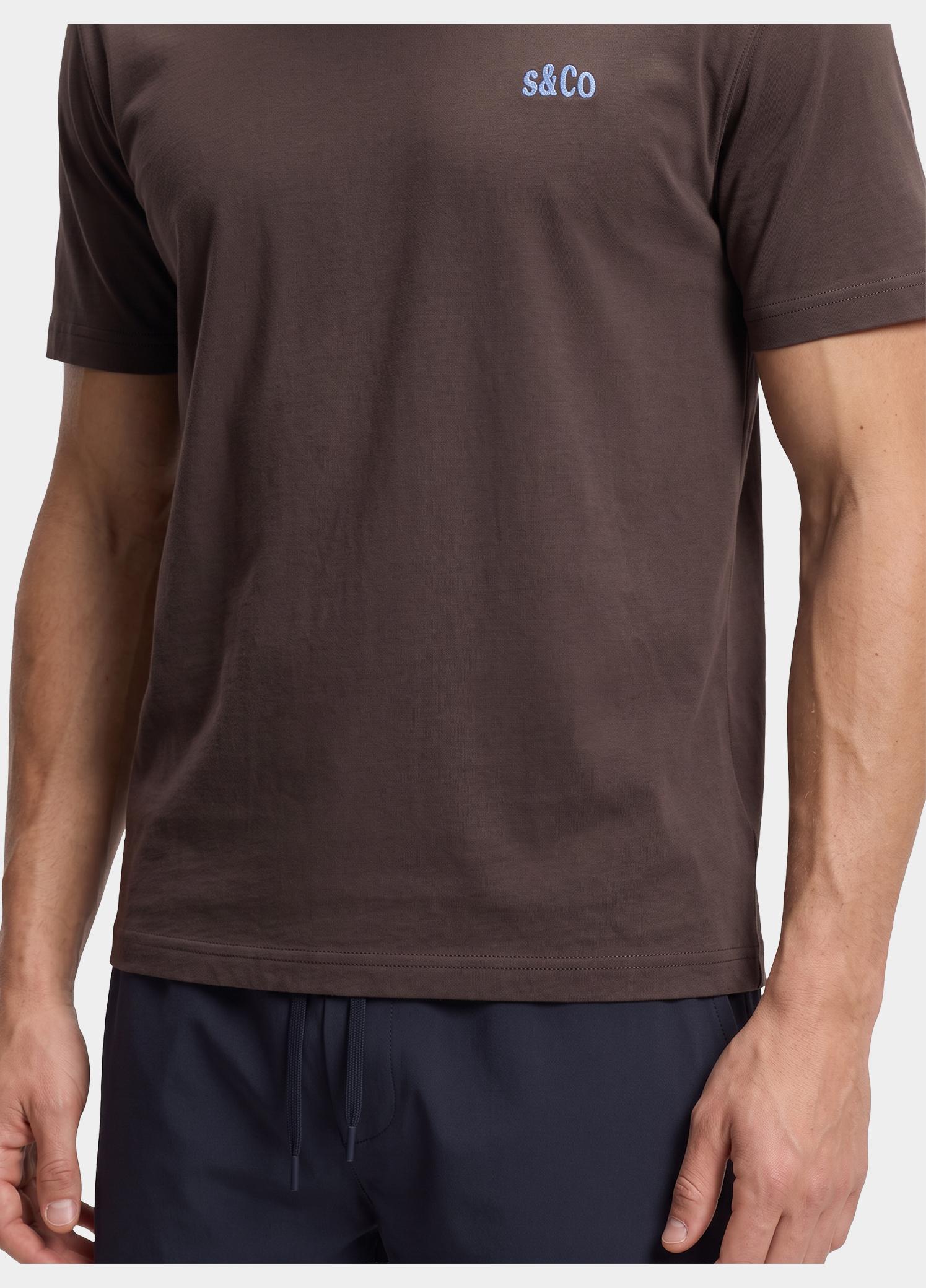 Supply & Co. T-shirt heren Bruin Omar T-shirt With Backprint SCO26318OM05/2004