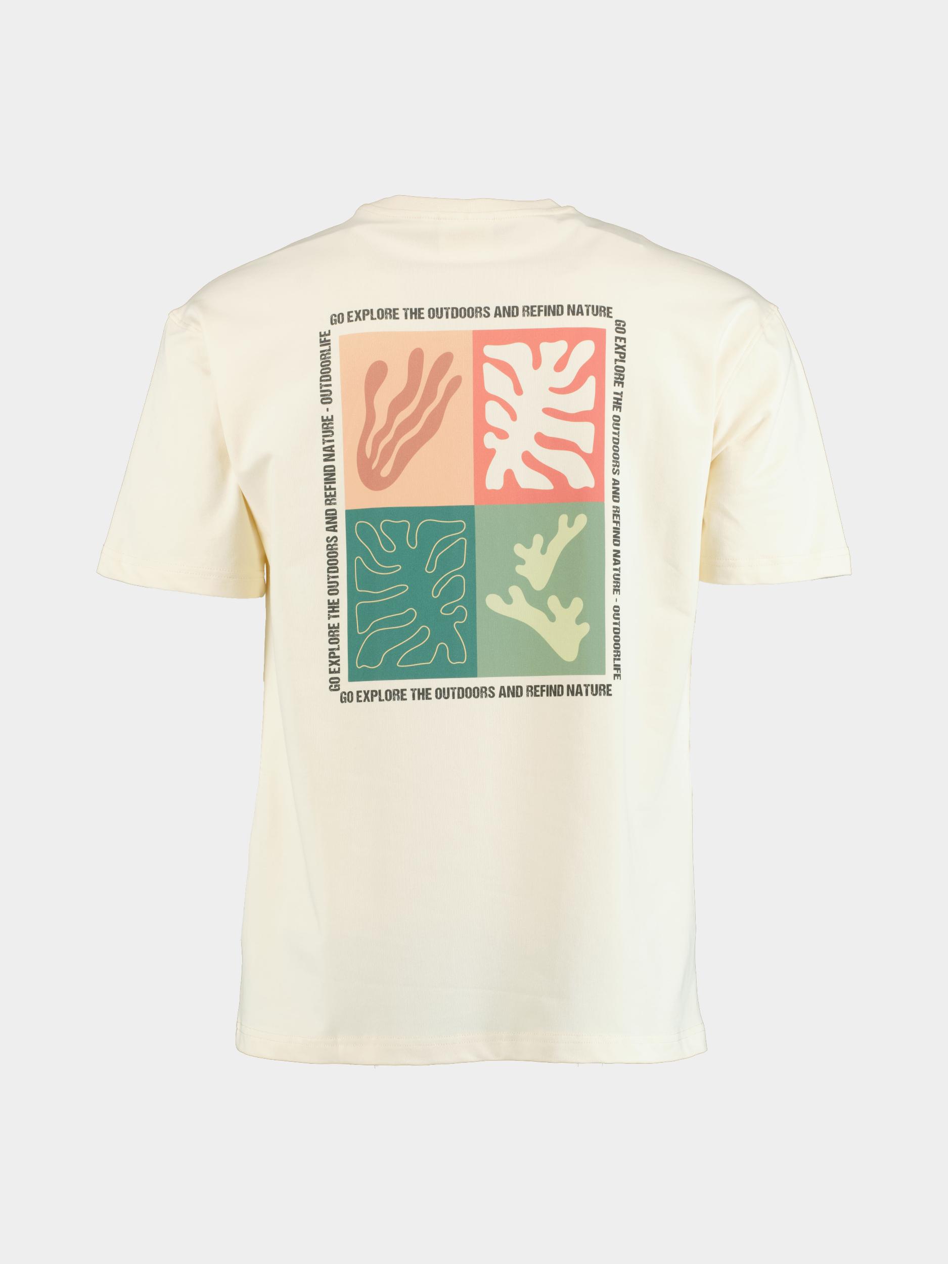 Supply & Co. T-shirt korte mouw Beige Toney T-shirt Backprint 25108TO03/150 off-white