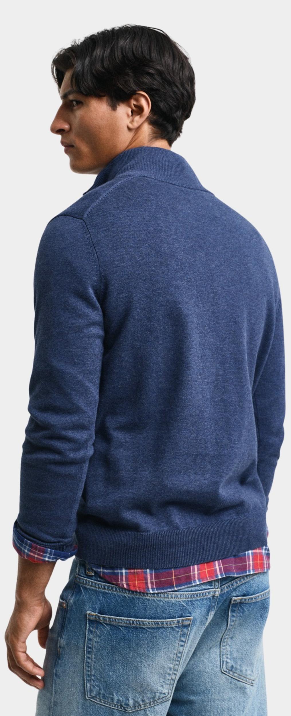 Gant Half Zip Blauw CLASSIC COTTON HALF ZIP 8030564/902