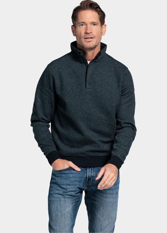 Baileys sweat halfzip Groen Sweatshirt 1/2 Zip 2-tone Jac 523151/73