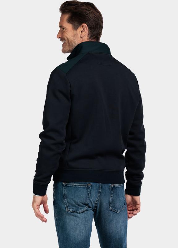 Baileys Vest Blauw Sweat Cardigan Zip  double fa 522268/60