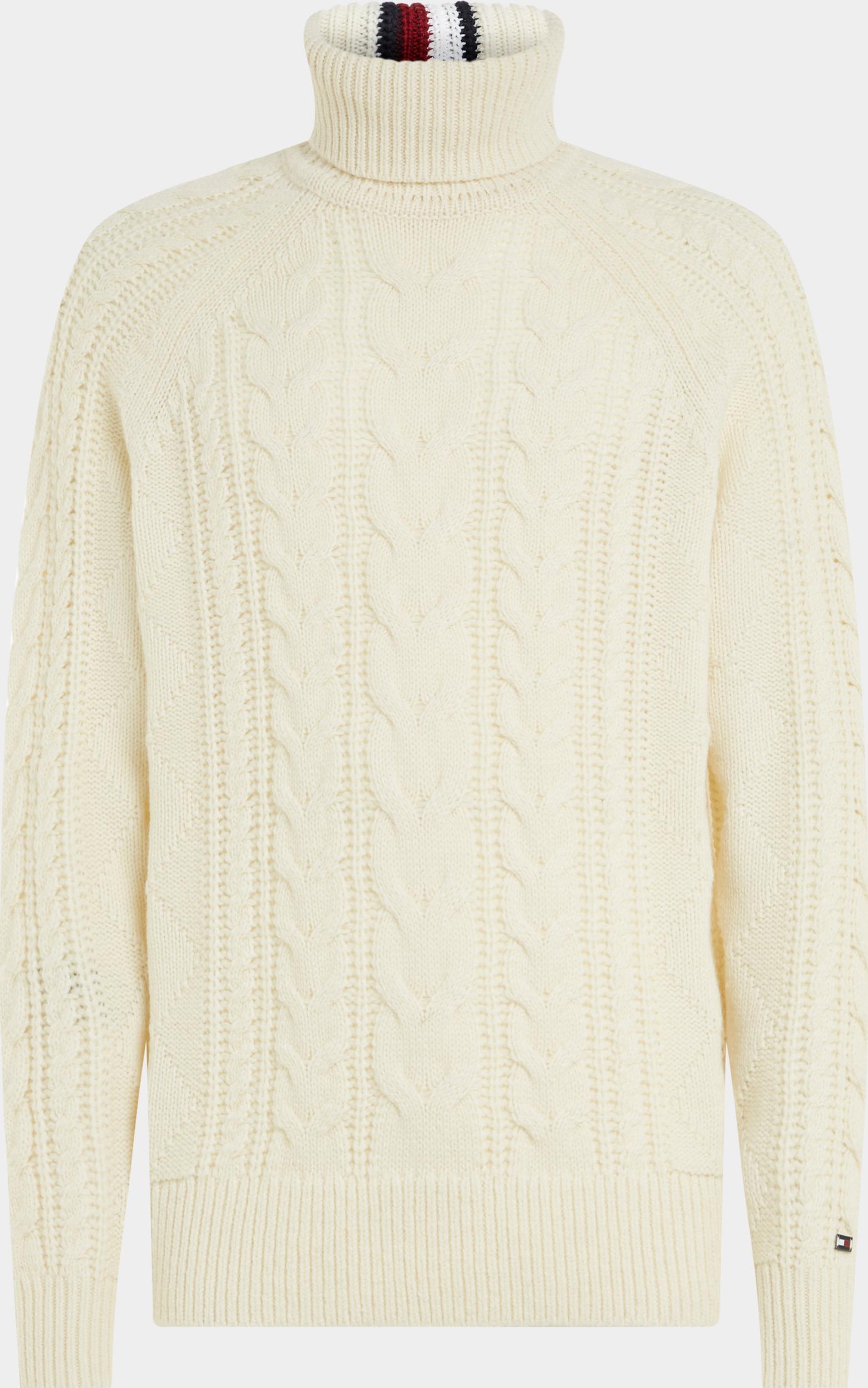 Tommy Hilfiger Coltrui Beige DC Cable Roll Neck MW0MW33081/YBL