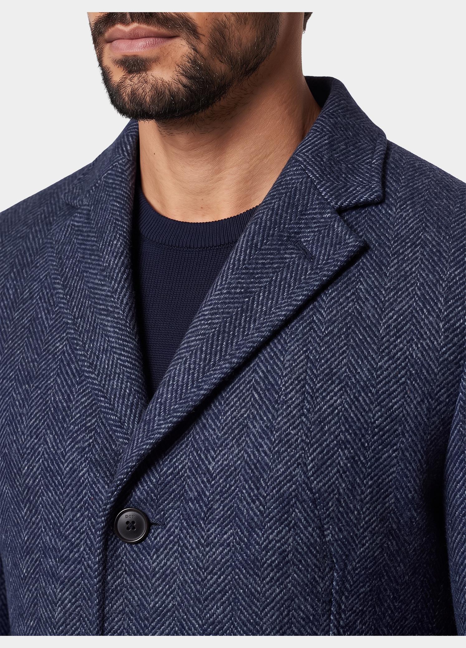 Donders 1860 Wollen Jas Blauw Wool Jacket 22049/799