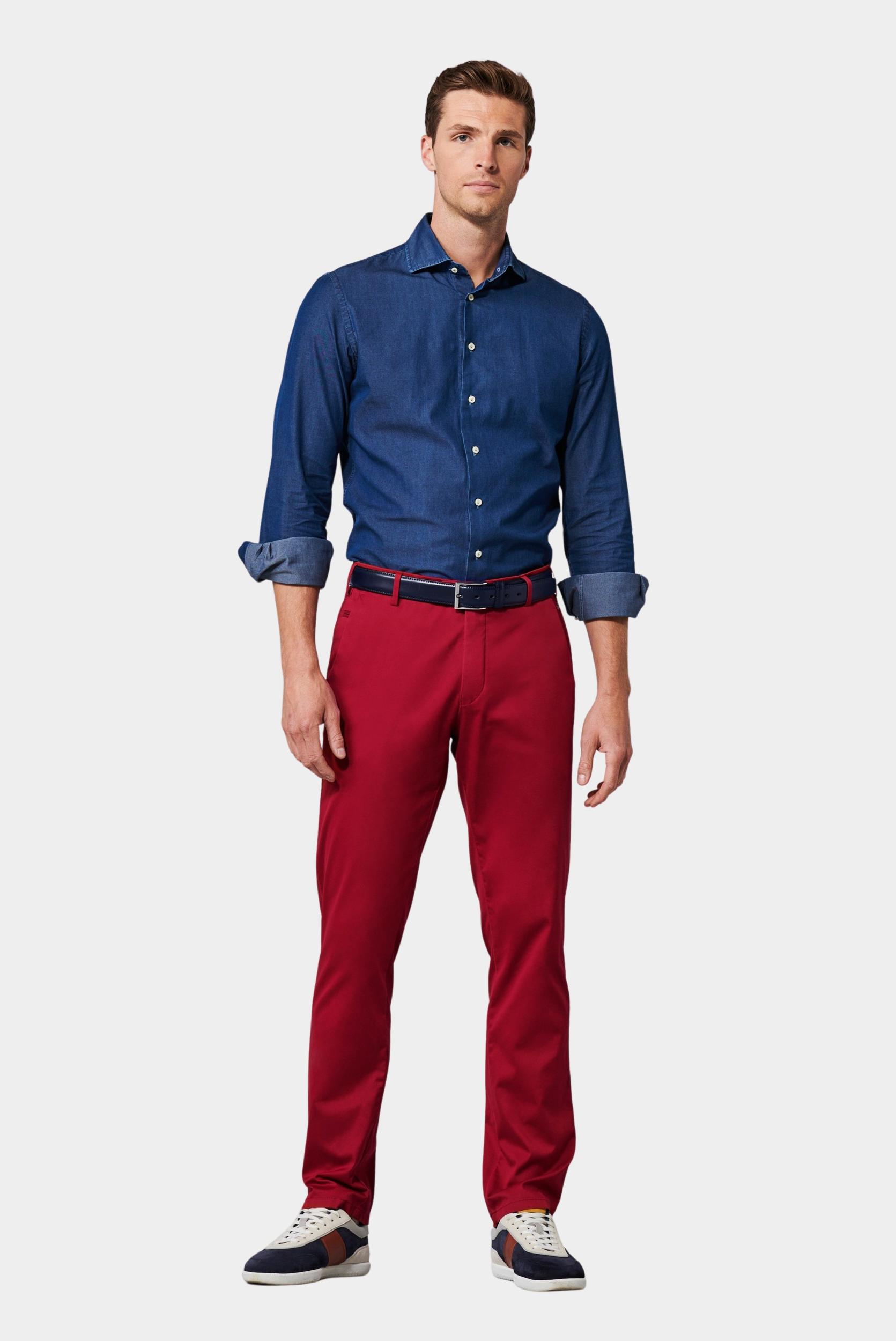 Meyer Katoenen Broek Rood BONN Art.1-8096 1021809600/55