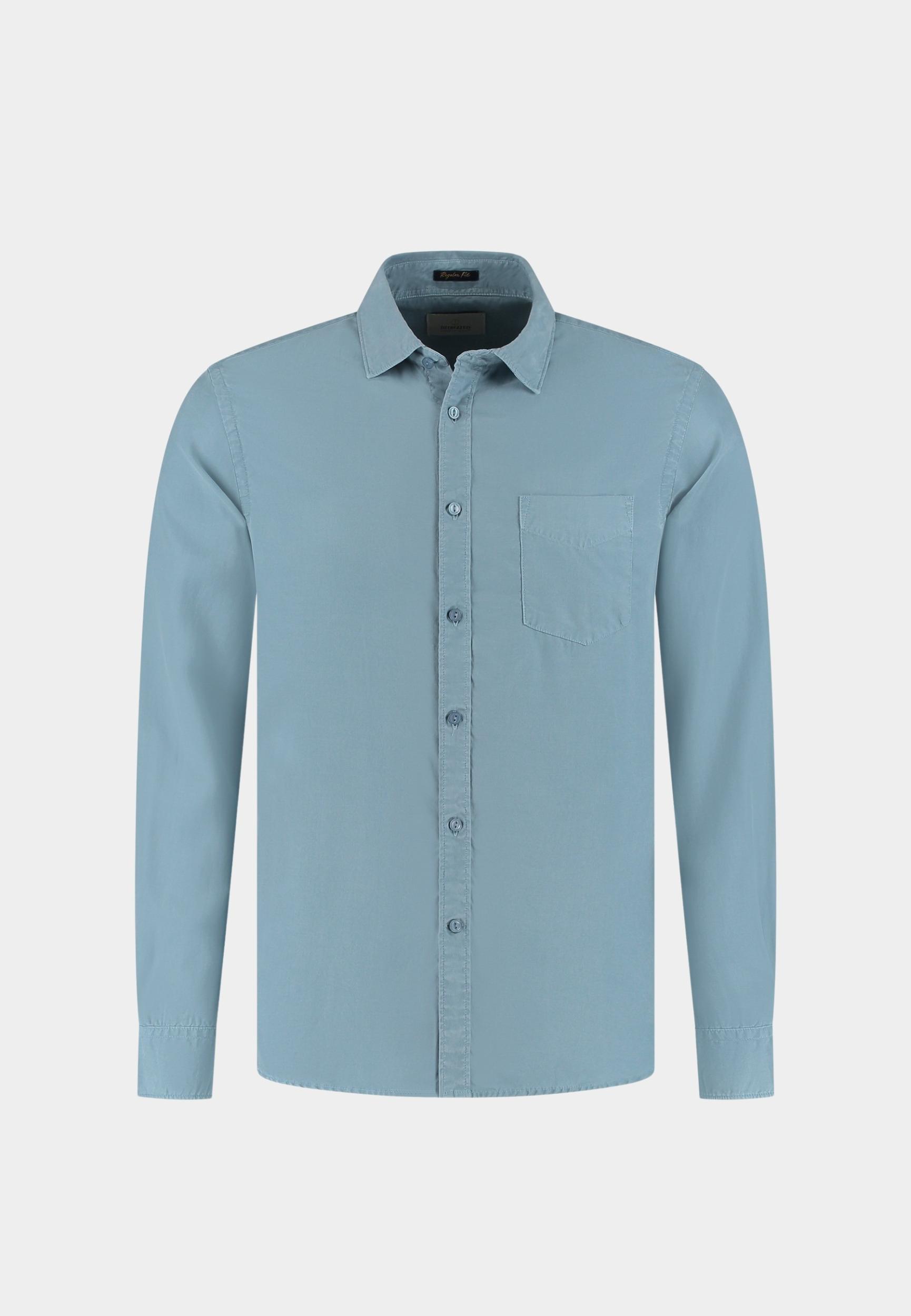 Dstrezzed Casual hemd lange mouw Blauw DS_Lamont Shirt 303754-AW25/630