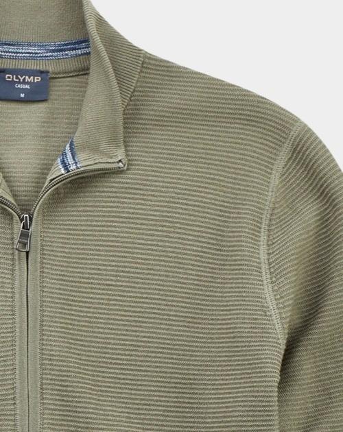 Olymp Vest Groen Jacke Strick 530246/47