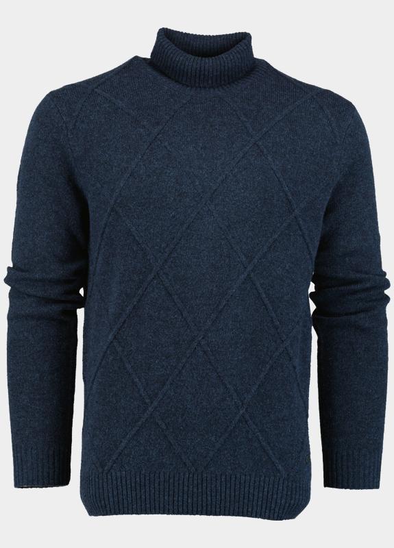 Marco Manzini Coltrui Blauw Zair Rollneck MMZ25305ZA33/290 navy