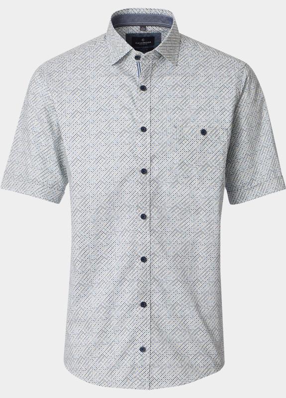 Casamoda Casual hemd korte mouw Grijs Kent Casual Fit Short 1/2Arm 126130461/700
