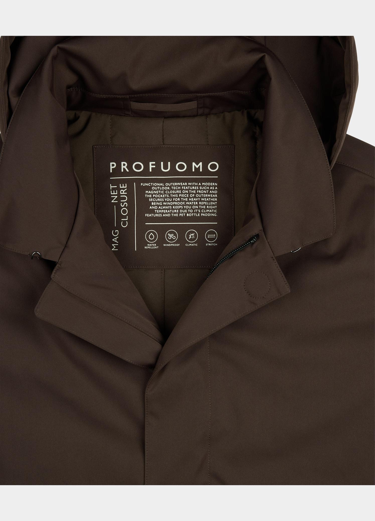 Profuomo Regenjas heren Bruin  PPWU30004/C