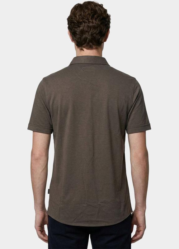 Bos overhemd korte mouw heren Bruin  3507/taupe
