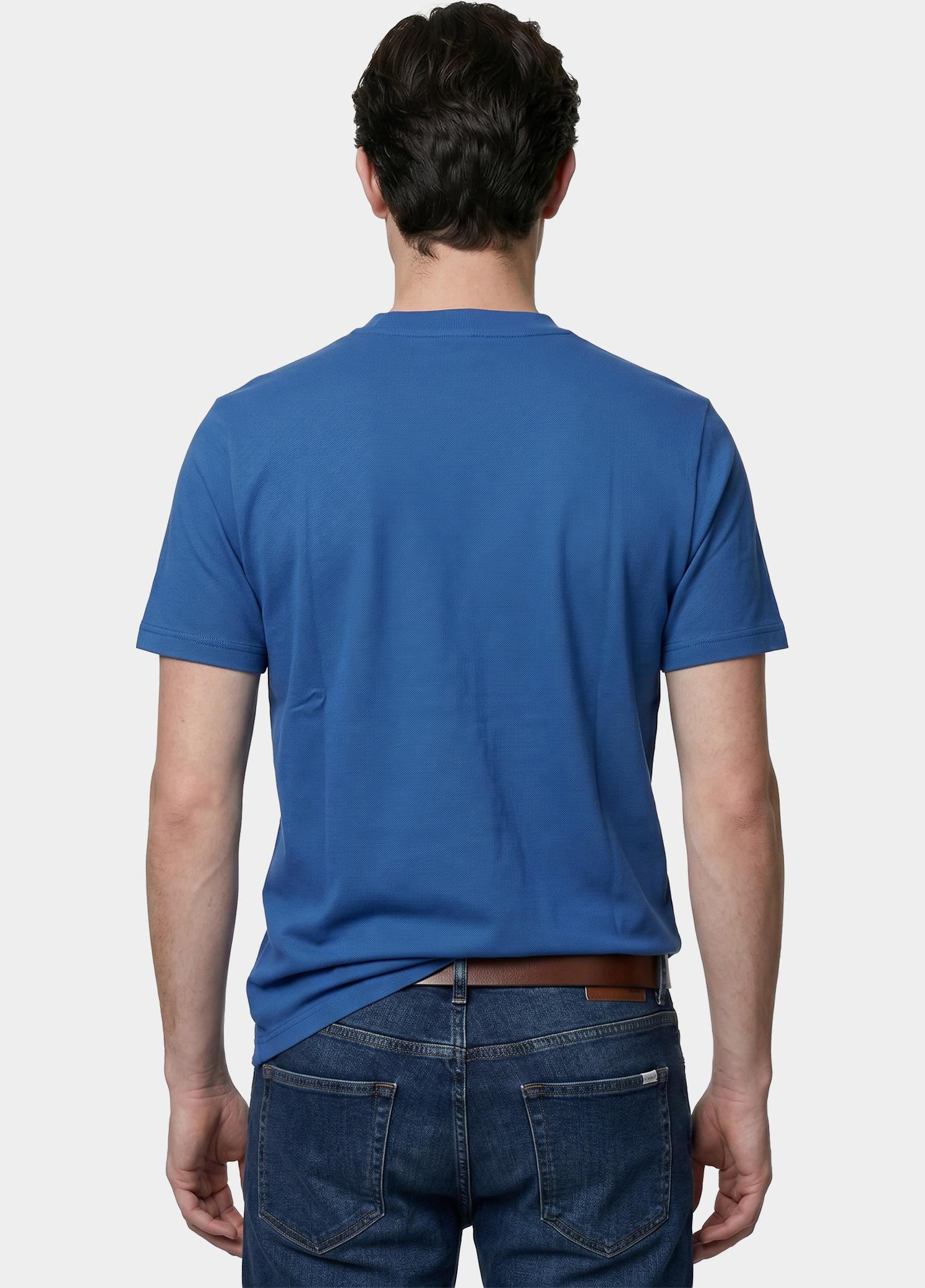 Scotland Blue T-shirt heren Blauw Dynand T-shirt SPE25108DY42SB/268 jeans blue