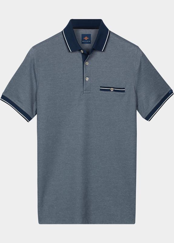 Baileys Polo heren Blauw Poloshirt 2-tone / with chest 615276/66