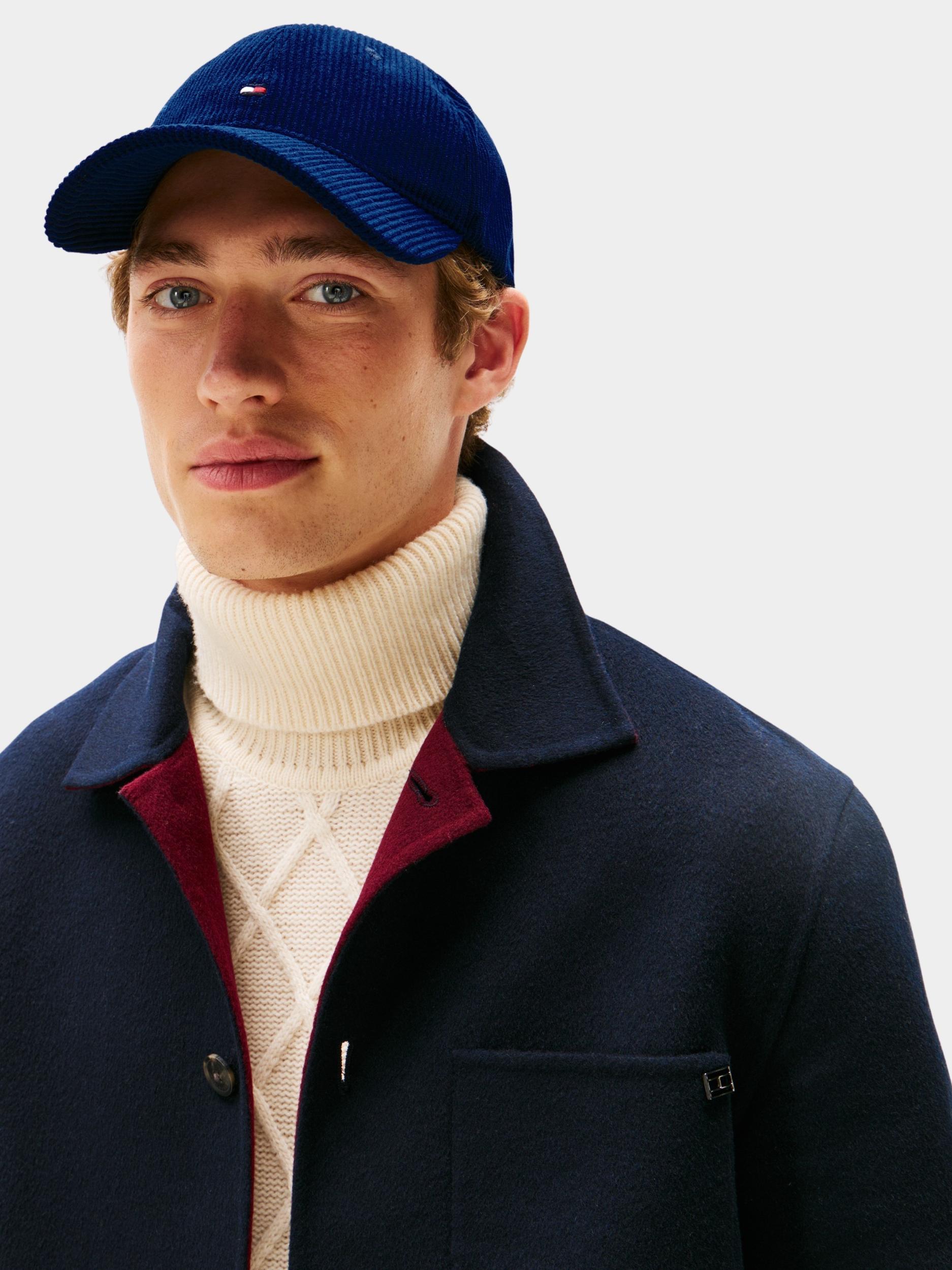 Tommy Hilfiger Cap Blauw TH FLAG 6 PANEL CORD CAP AM0AM13583/C7G