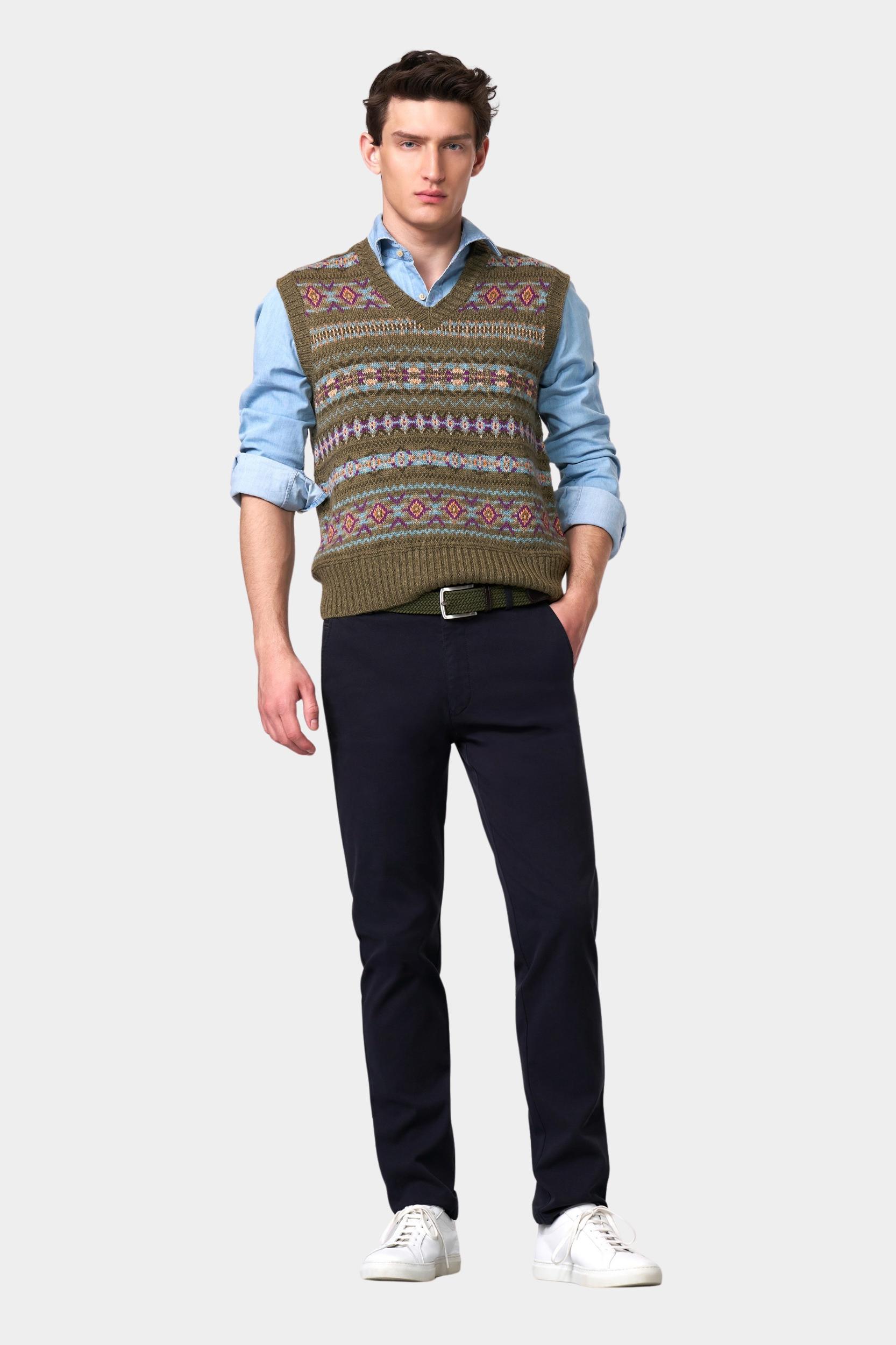 Meyer Chino Blauw Bonn 2-5655 1022565500/19