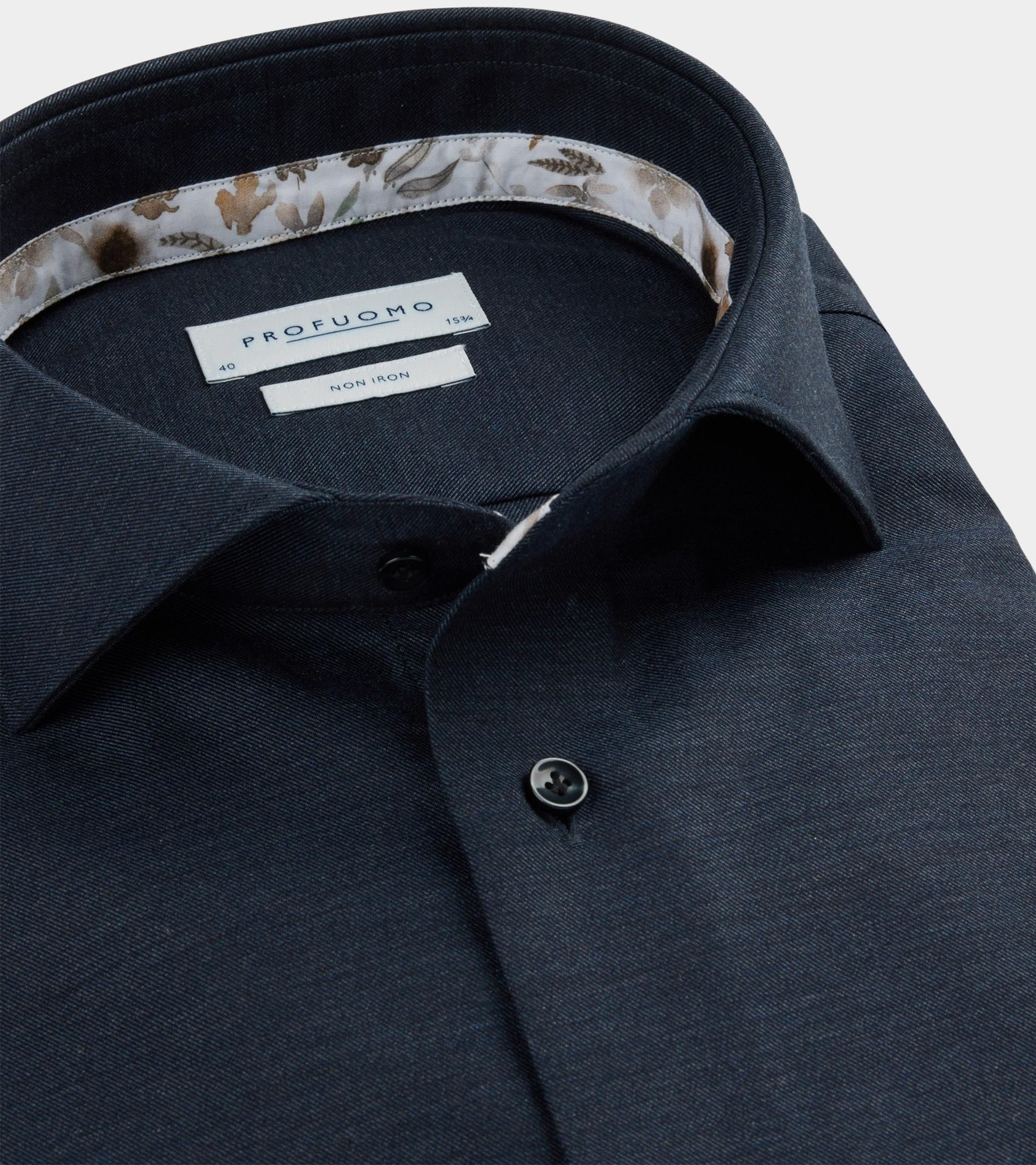 Profuomo Business hemd lange mouw Blauw  PPWH30008C/P