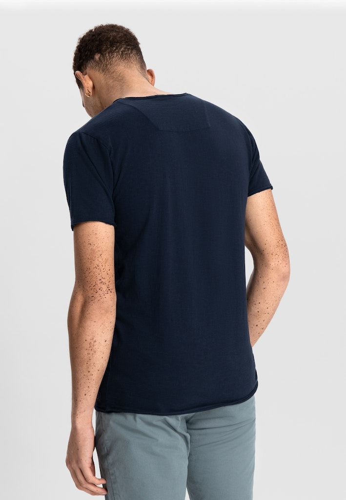 Dstrezzed T-shirt korte mouw Blauw Stewart V-Neck Tee 202840-NOS/649