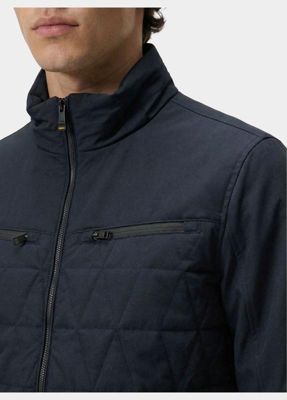 Donders 1860 Zomerjas heren Blauw Textile Jacket 22026/799