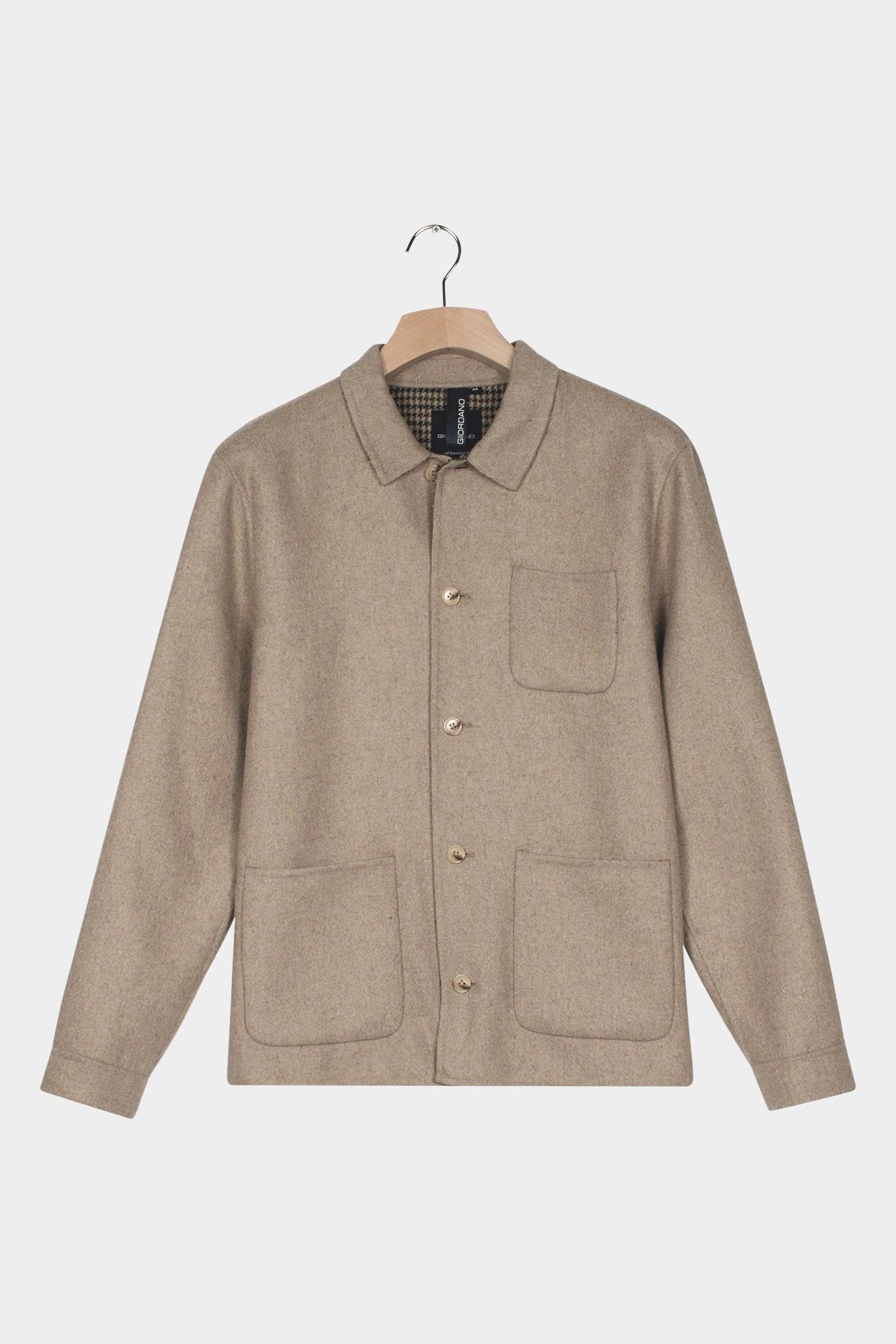 Giordano Overshirt Bruin Mano Shirt Jacket Hand Finish 527520/80