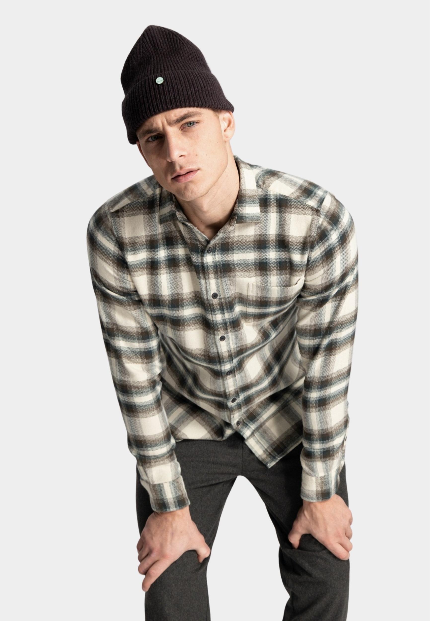 Dstrezzed Casual hemd lange mouw Groen Petter Shirt 303766/506