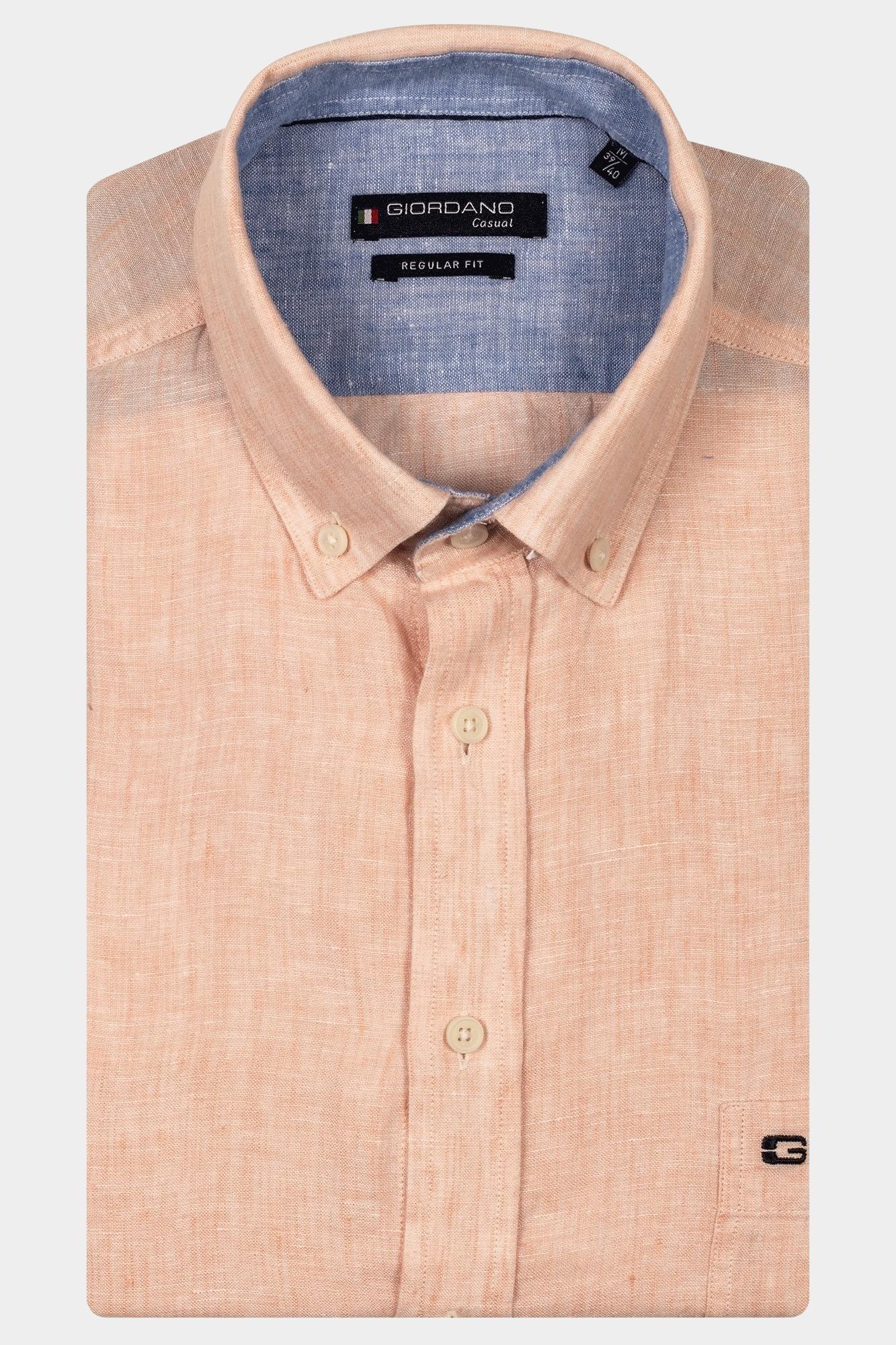 Giordano Casual hemd korte mouw Roze League Short Sleeve button do 516009/31