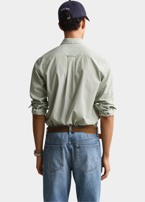 Gant Overhemd heren Groen Klassiek poplin overoverhemd 3000140/354