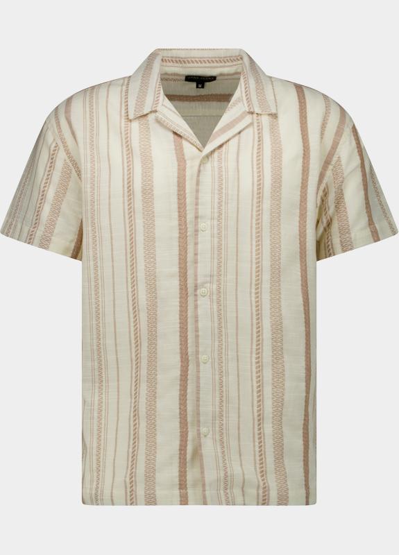 Cars Jeans Casual hemd korte mouw Beige Den 68471/83