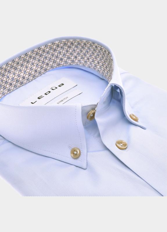 Ledub Overhemd extra lange mouw Blauw  0702022/130-620-000