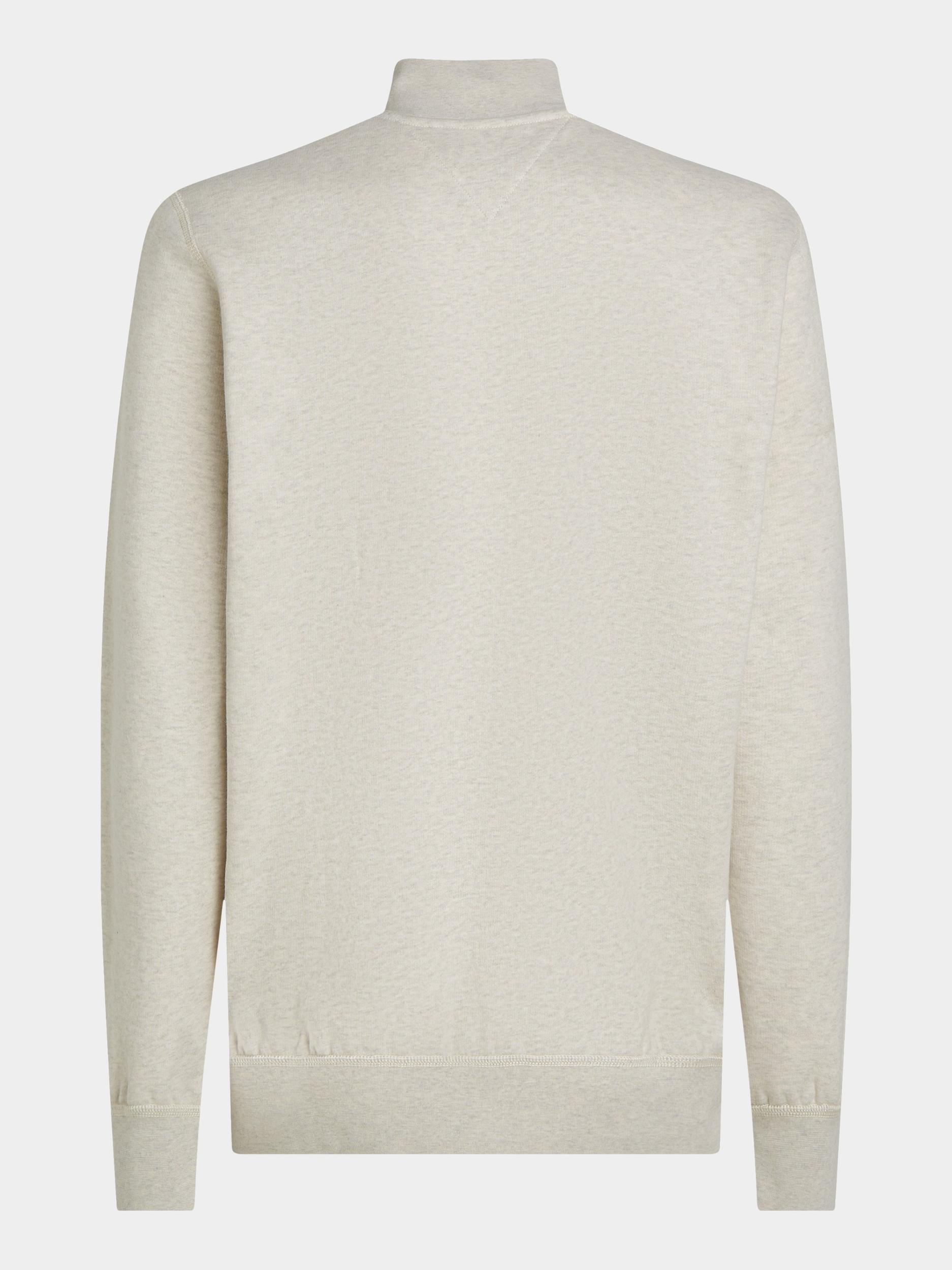 Tommy Hilfiger Half Zip Beige ESSENTIAL FLEECE 1/4 ZIP MW0MW37233/HGF