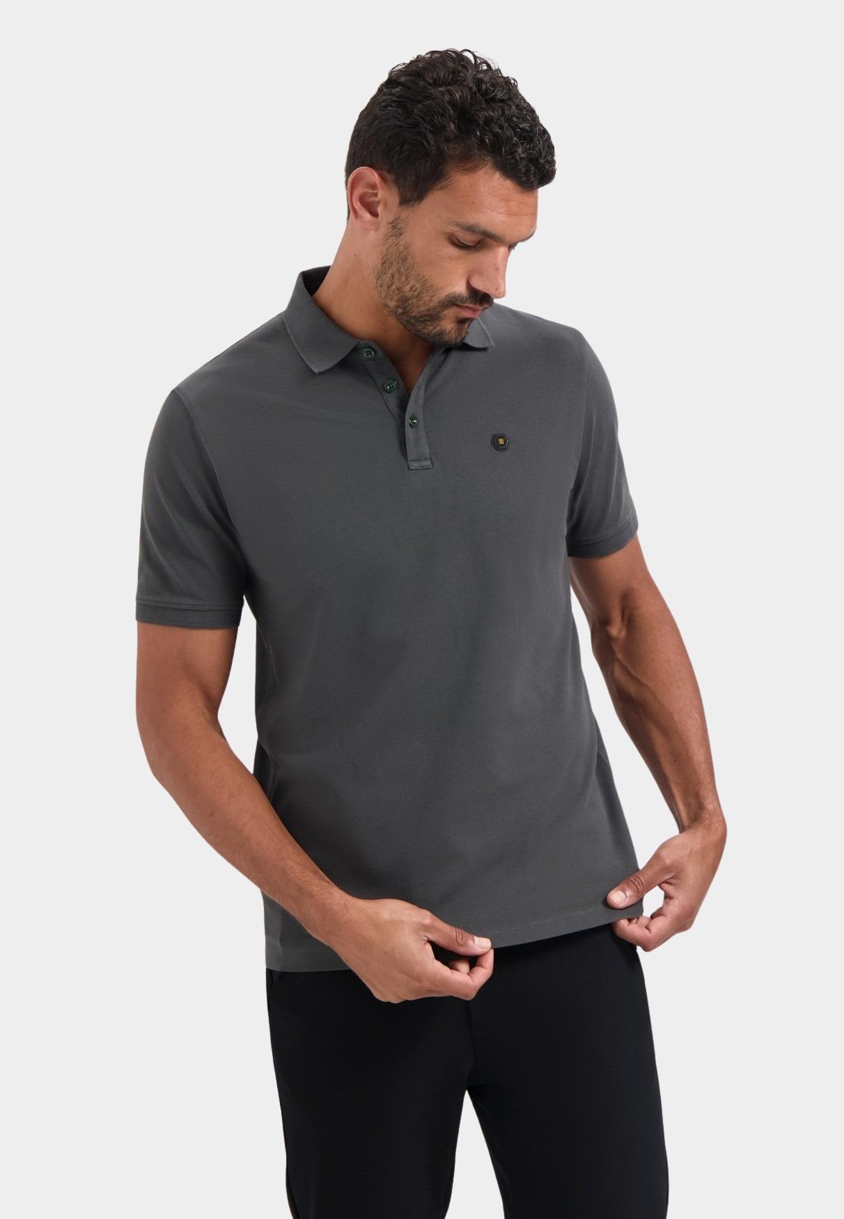 No Excess Polo korte mouw Grijs Polo Pique Garment Dyed N3801/124