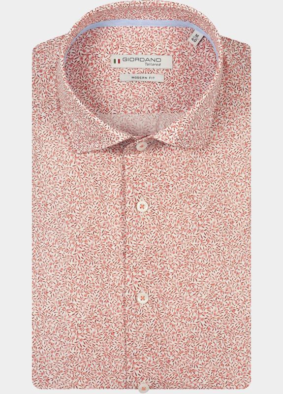 Giordano Overhemd heren Roze Maggiore Long Sleeve Semi Cut 617865/50
