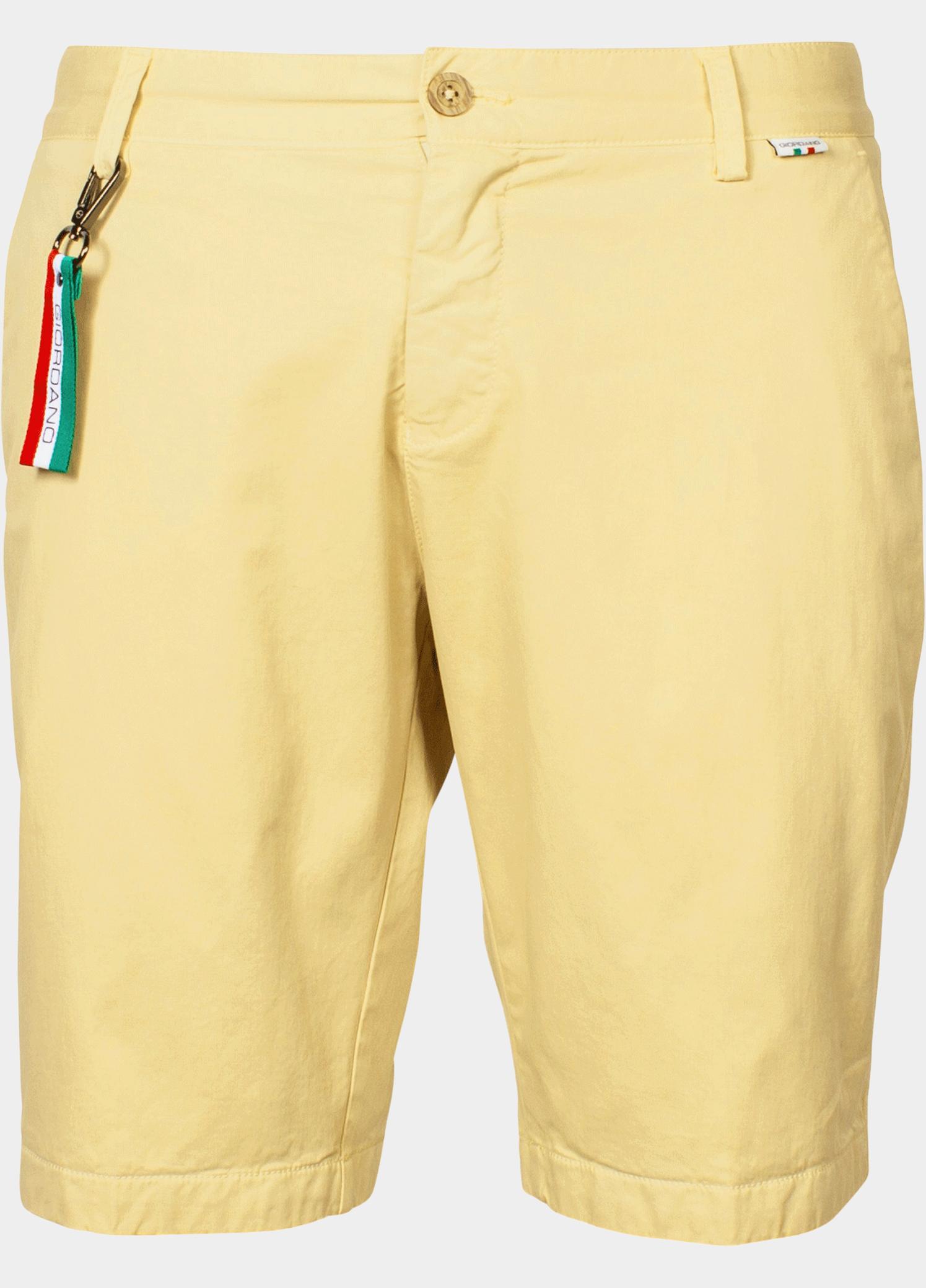 Giordano Korte Broek heren Geel Stockholm Short Garment Dyed 411115/21