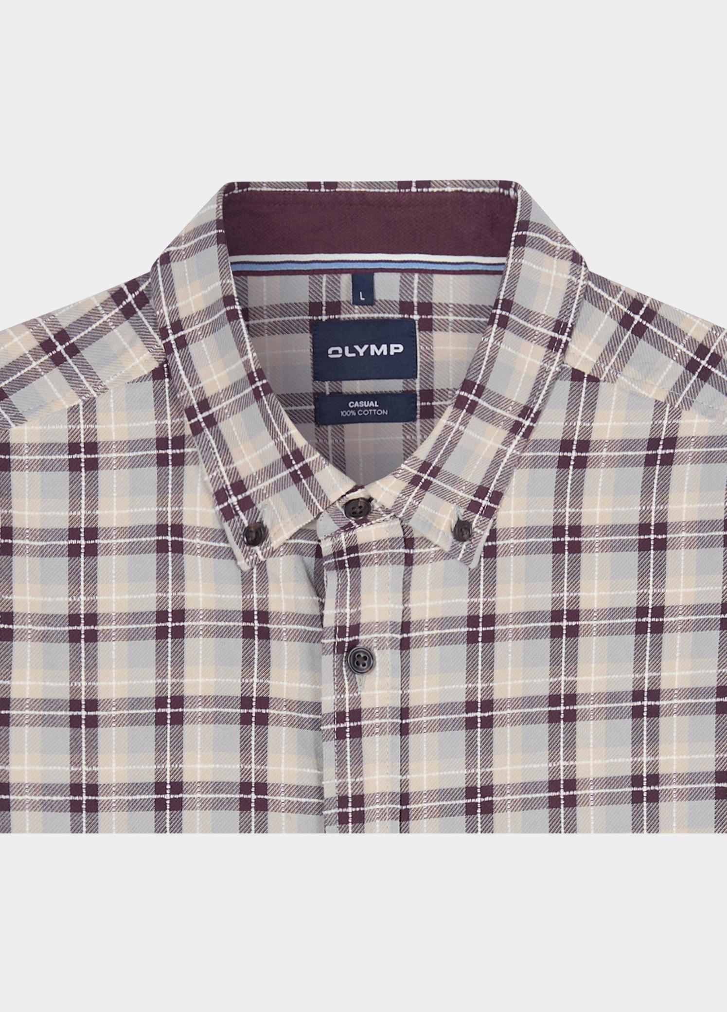 Olymp Overhemd heren Rood CASUAL D.2457/D.2418 409624/37