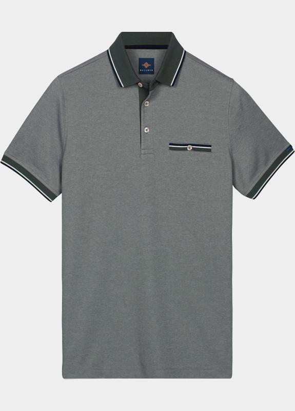 Baileys Polo heren Groen Poloshirt 2-tone / with chest 615276/73
