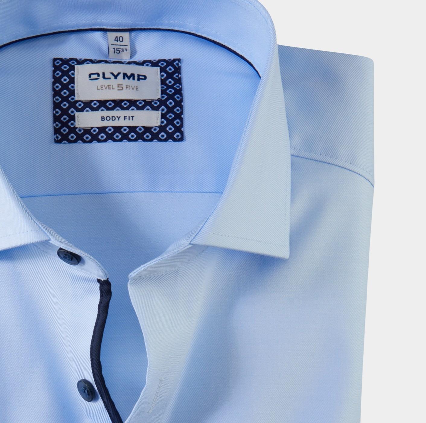 Olymp Business hemd lange mouw Blauw 0730/64 Hemden 073064/12