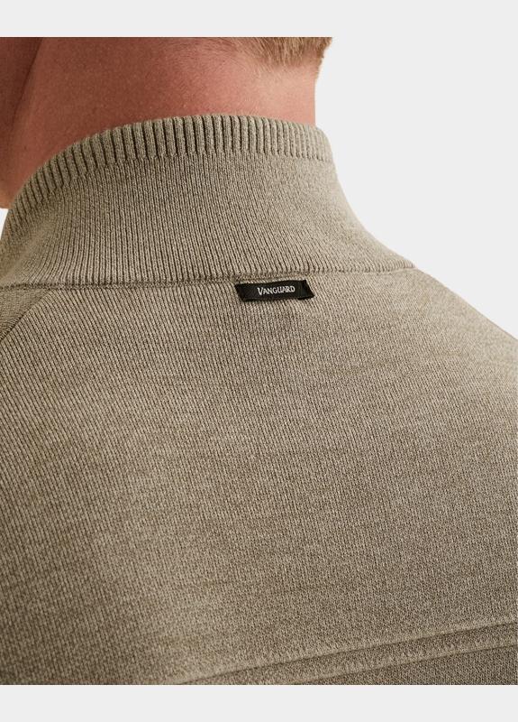 Vanguard Vest Bruin Zip jacket cotton modal bonde VKC2602354/8025