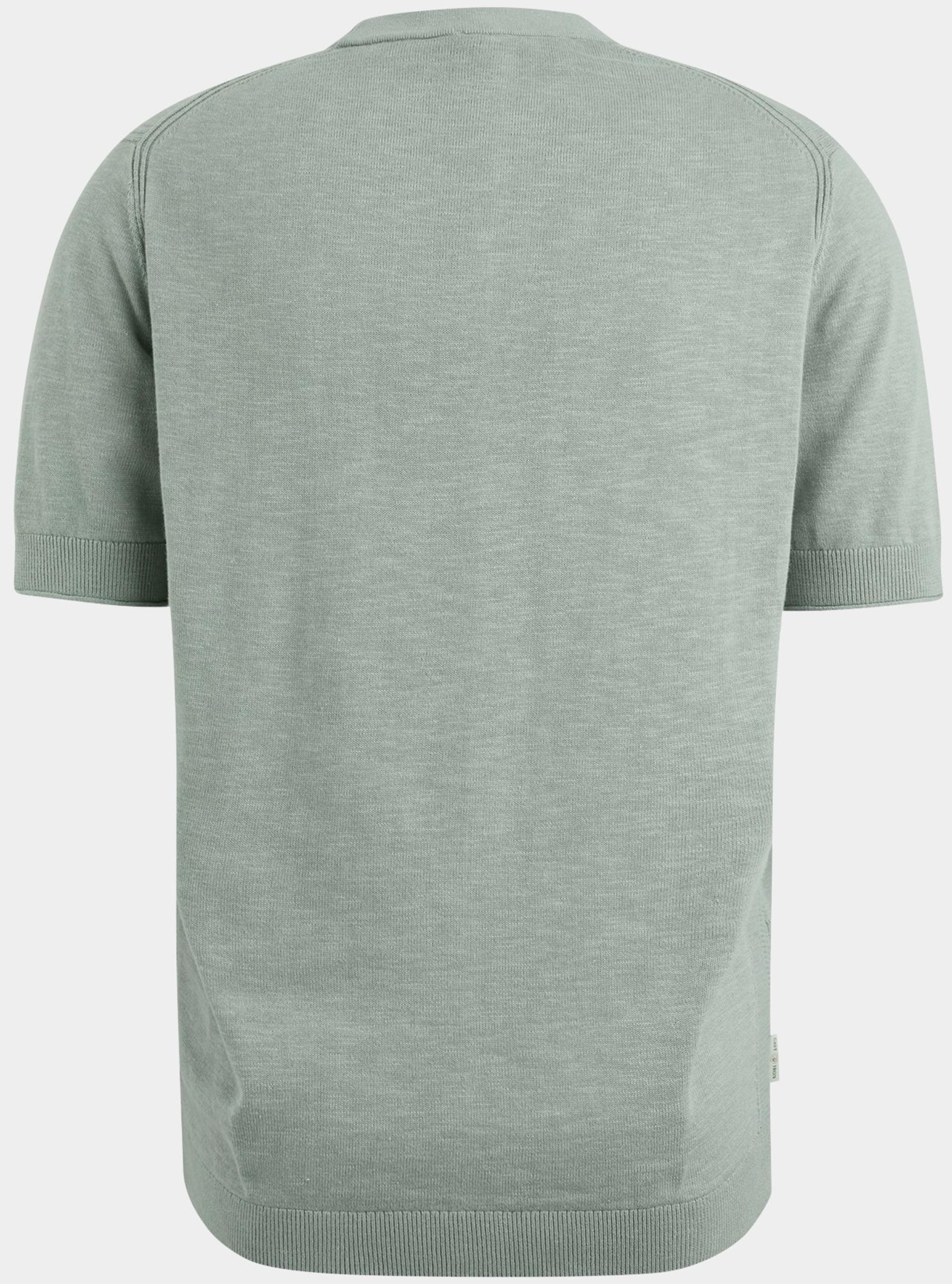 Cast Iron T-shirt korte mouw Groen Crewneck cotton blend slub CTSS2504596/5225