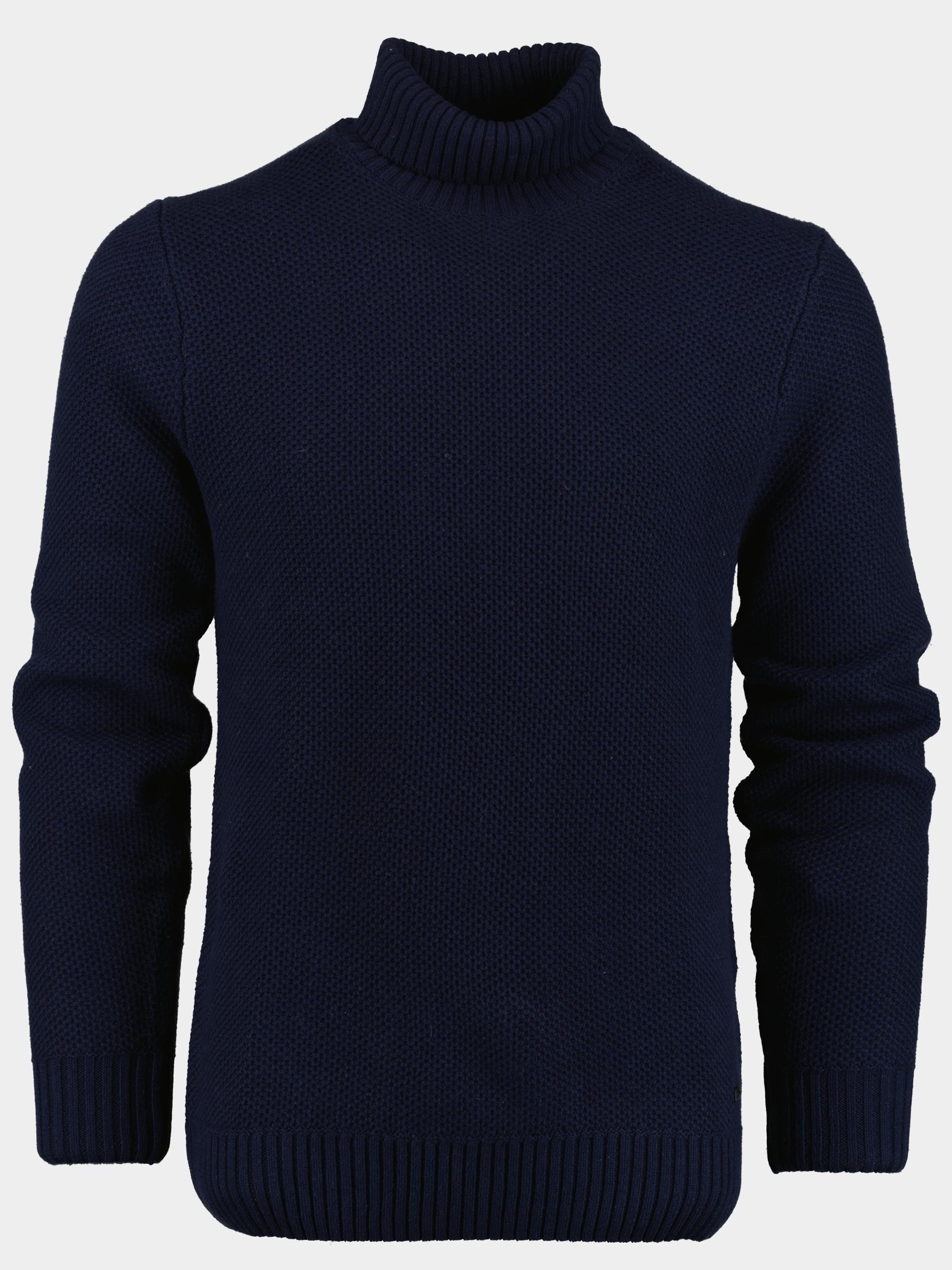 Born With Appetite Coltrui Blauw Finnley Roll Neck Structure 23305FI16/290 navy