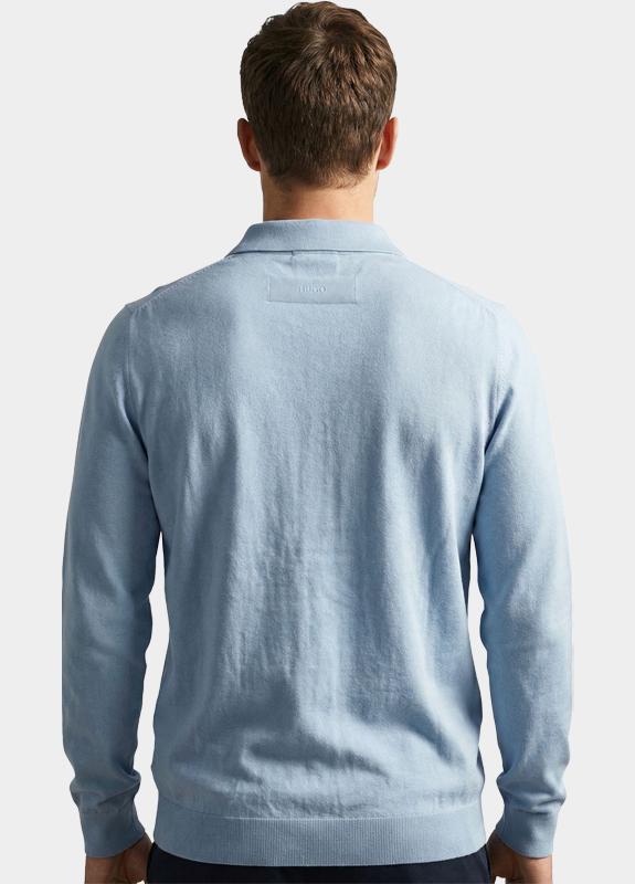 HUGO Red Polo lange mouw Paars San Pippo-CV 10267573 01 50532050/513