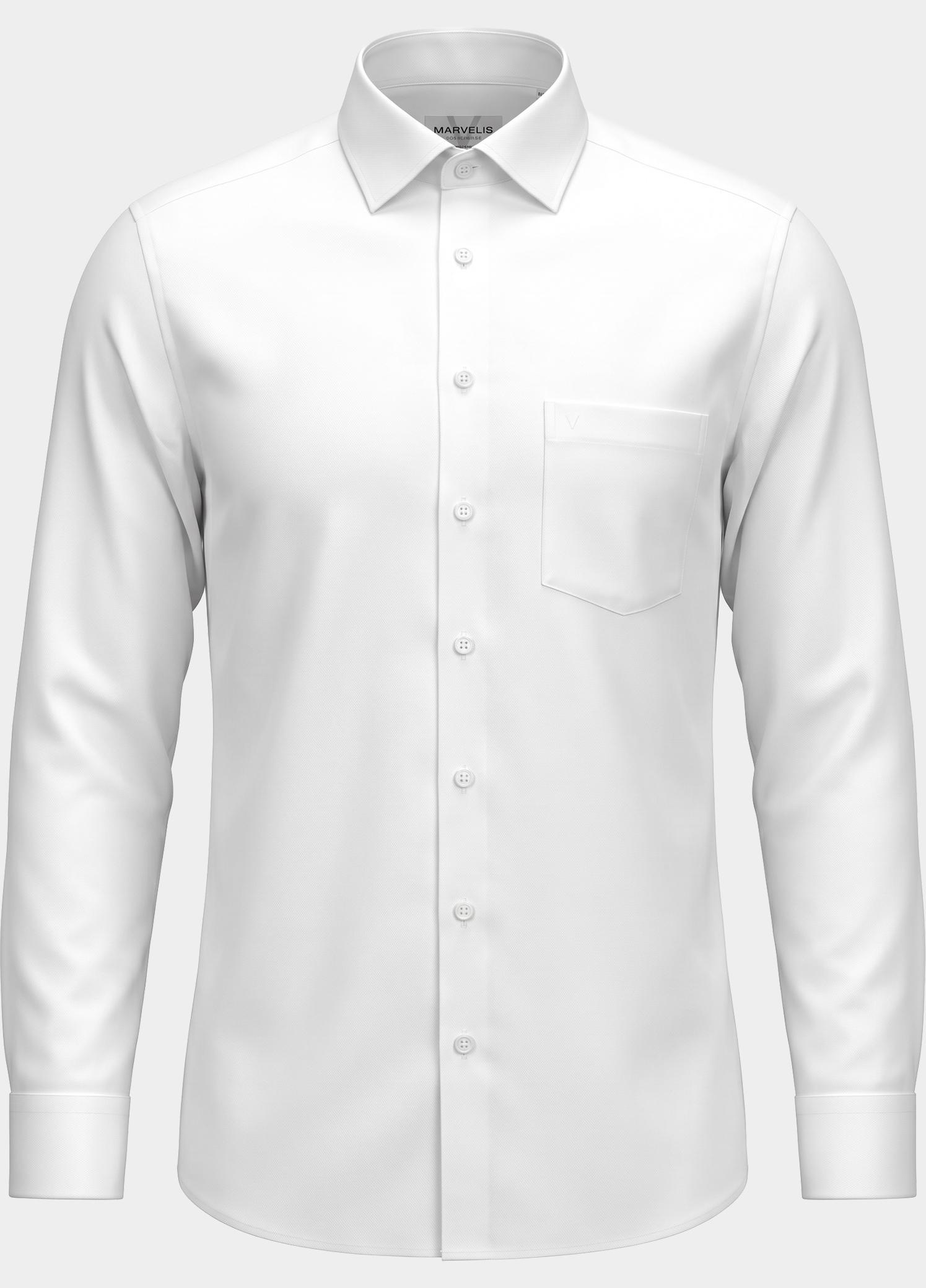 Marvelis Business hemd lange mouw Wit  470064/00