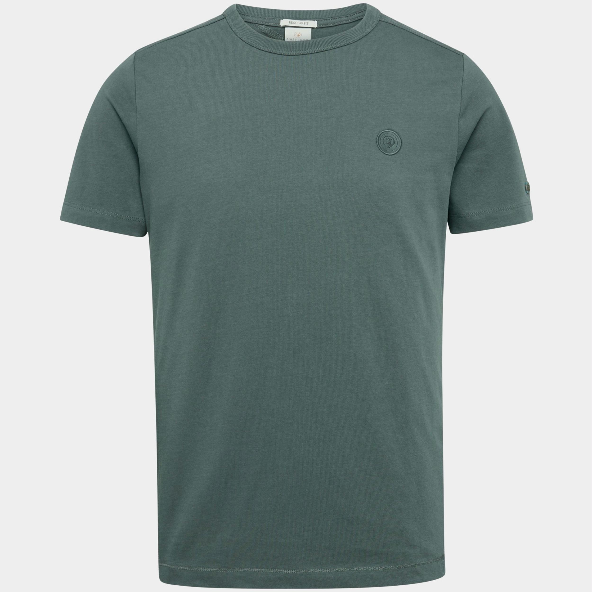 Cast Iron T-shirt korte mouw Groen Short sleeve r-neck regular f CTSS2211552/6026
