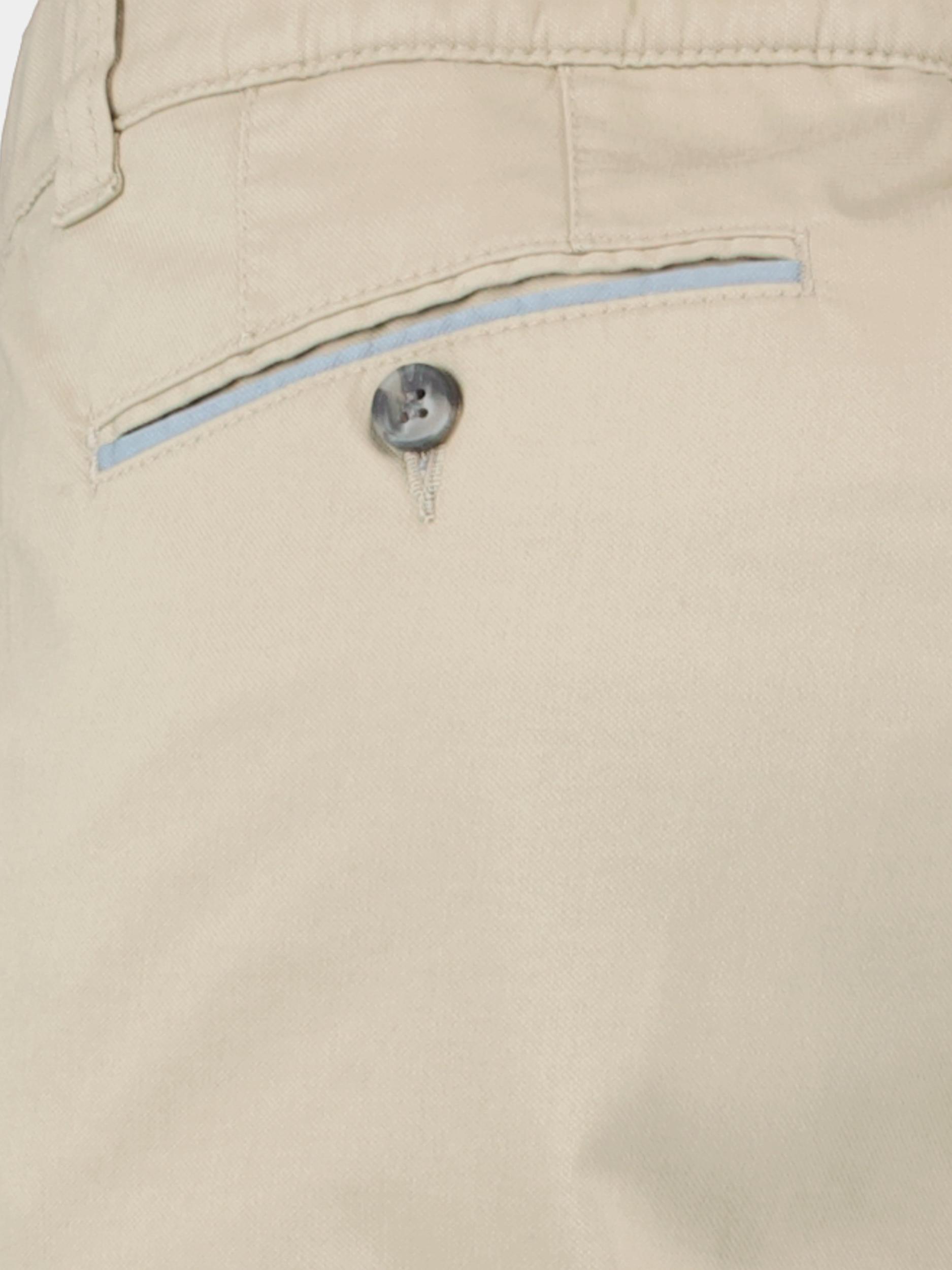 F043 Katoenen Broek Beige Stretch katoen flatfront 2056.1.11.224/100