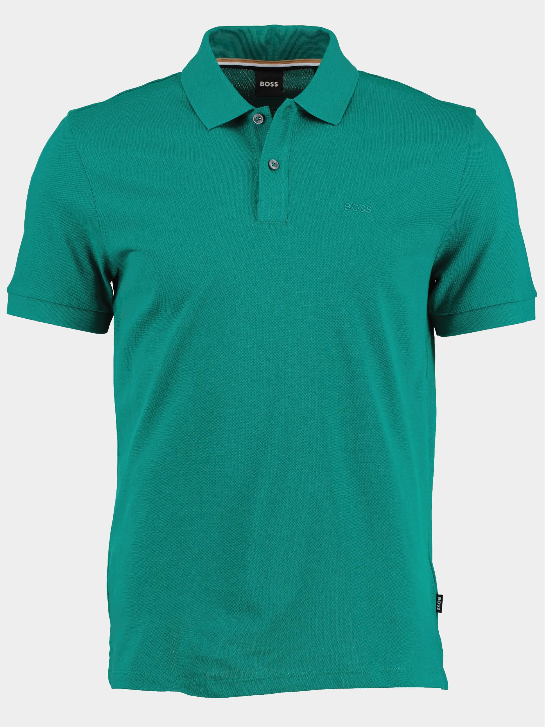 BOSS Black Polo korte mouw Groen Pallas 10241531 02 50468301/366
