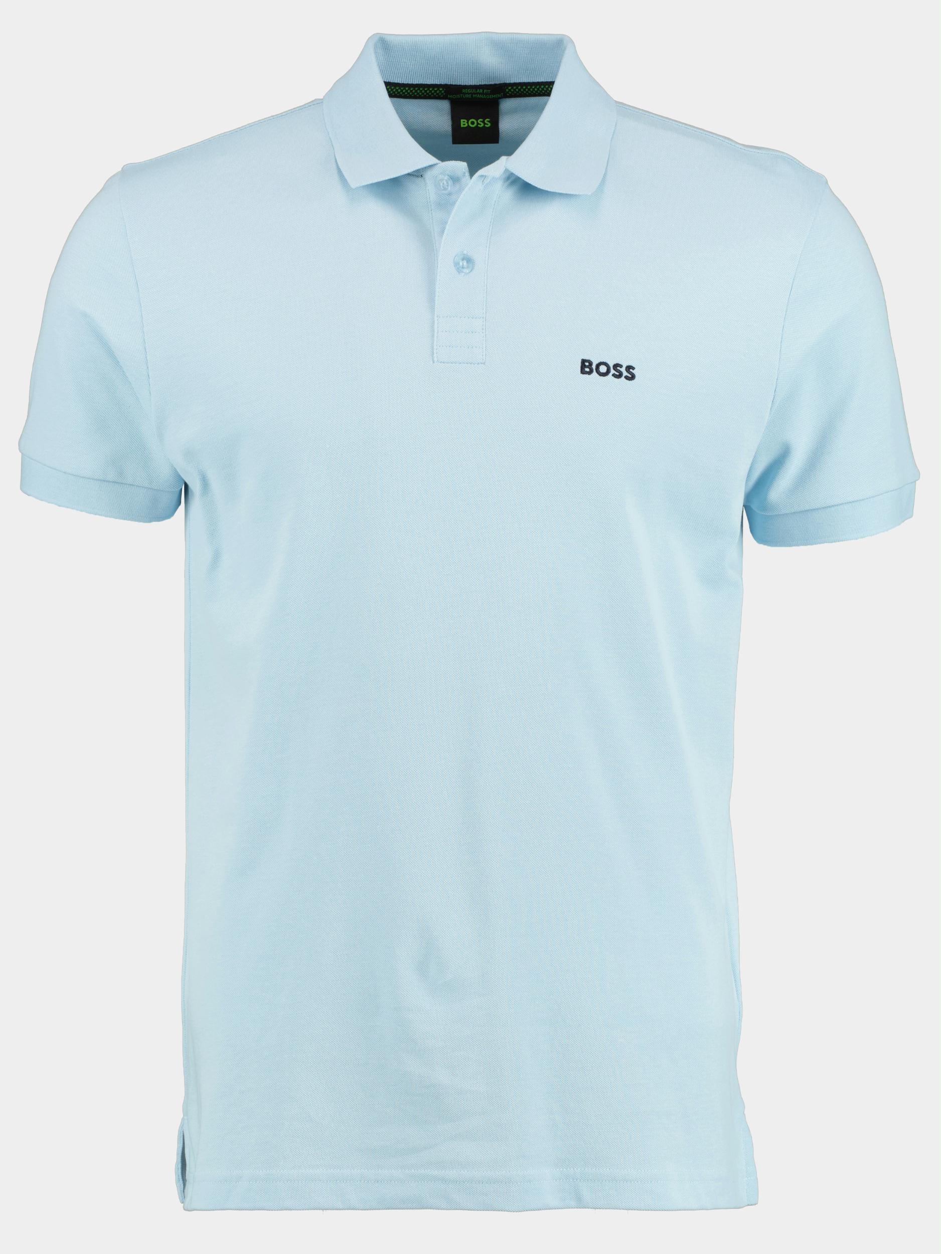 BOSS Green Polo korte mouw Blauw Piro 10241785 01 50469258/453