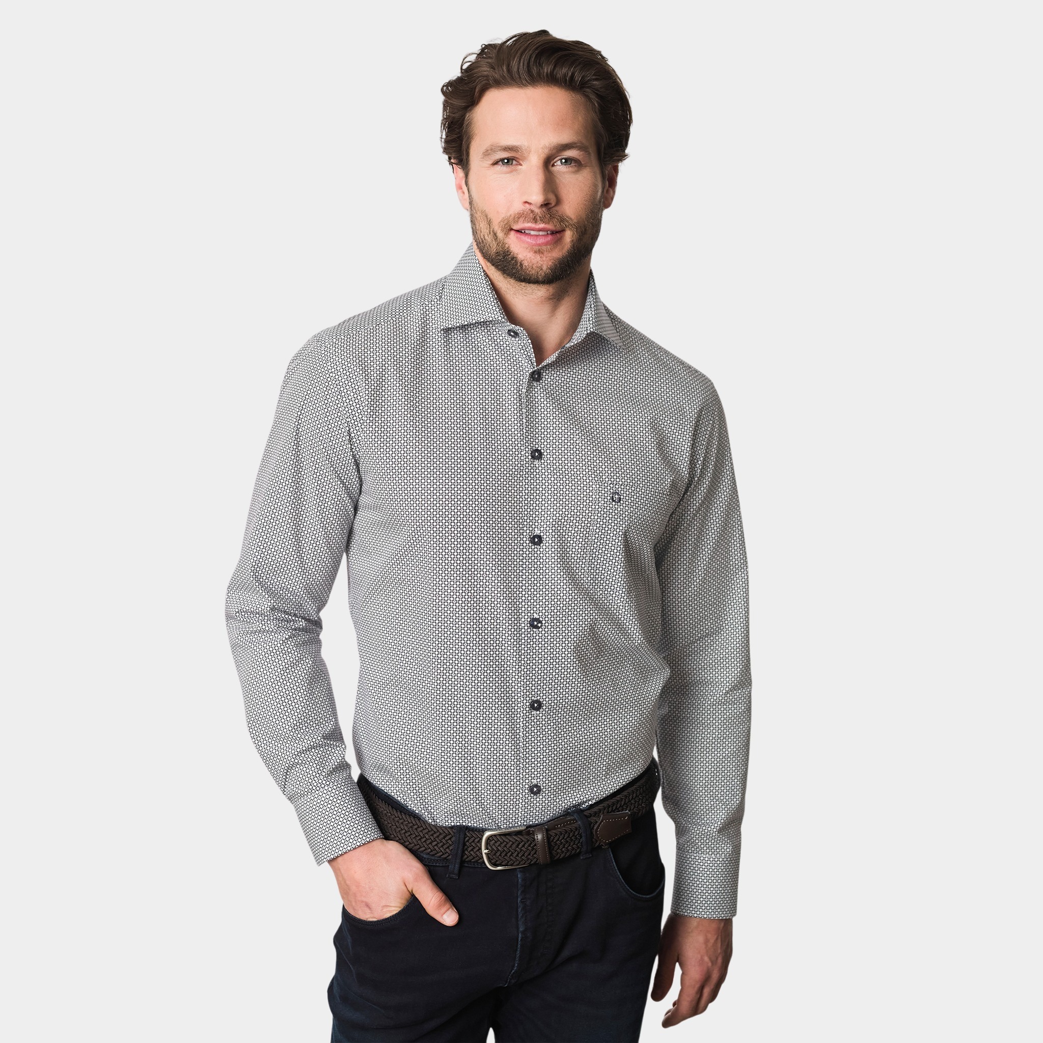 Ledub Business hemd lange mouw Blauw LE24202 MFN 5 0142566/190-190-000
