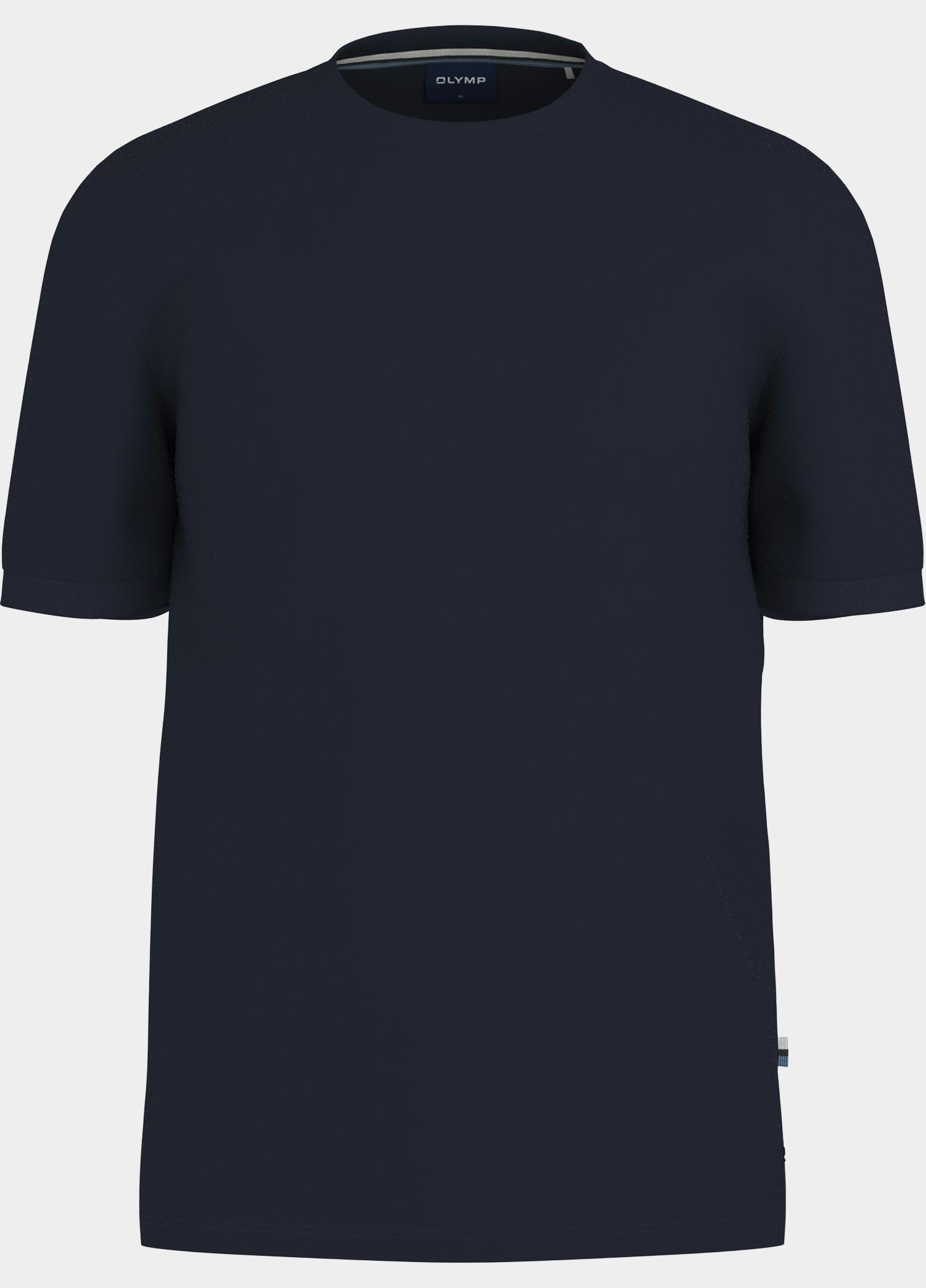 Olymp T-shirt heren Blauw Wool Blend T-Shirt 560522/18
