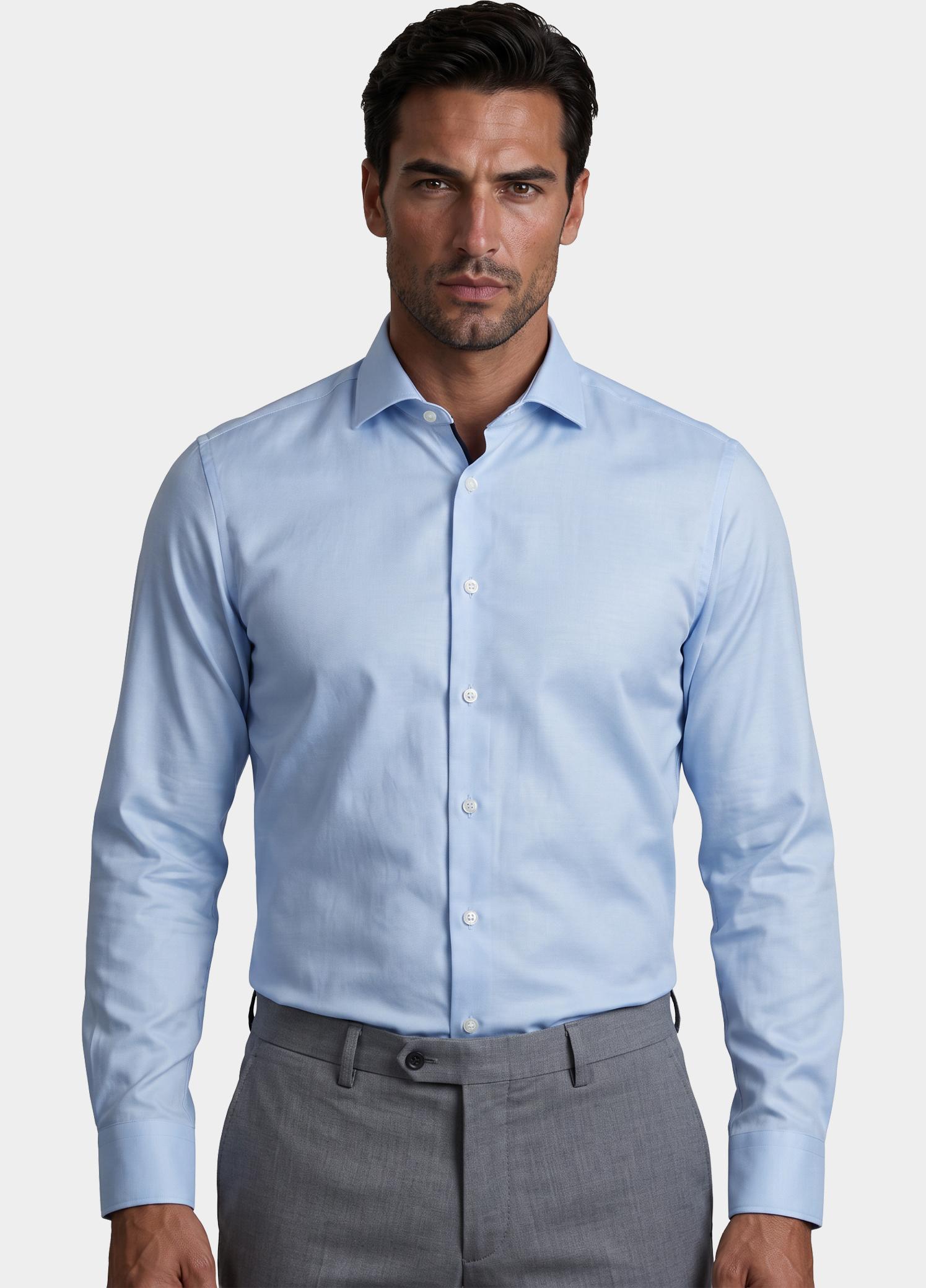 Olymp Zakelijk overhemd heren Blauw 130524-Hemden 130524/11