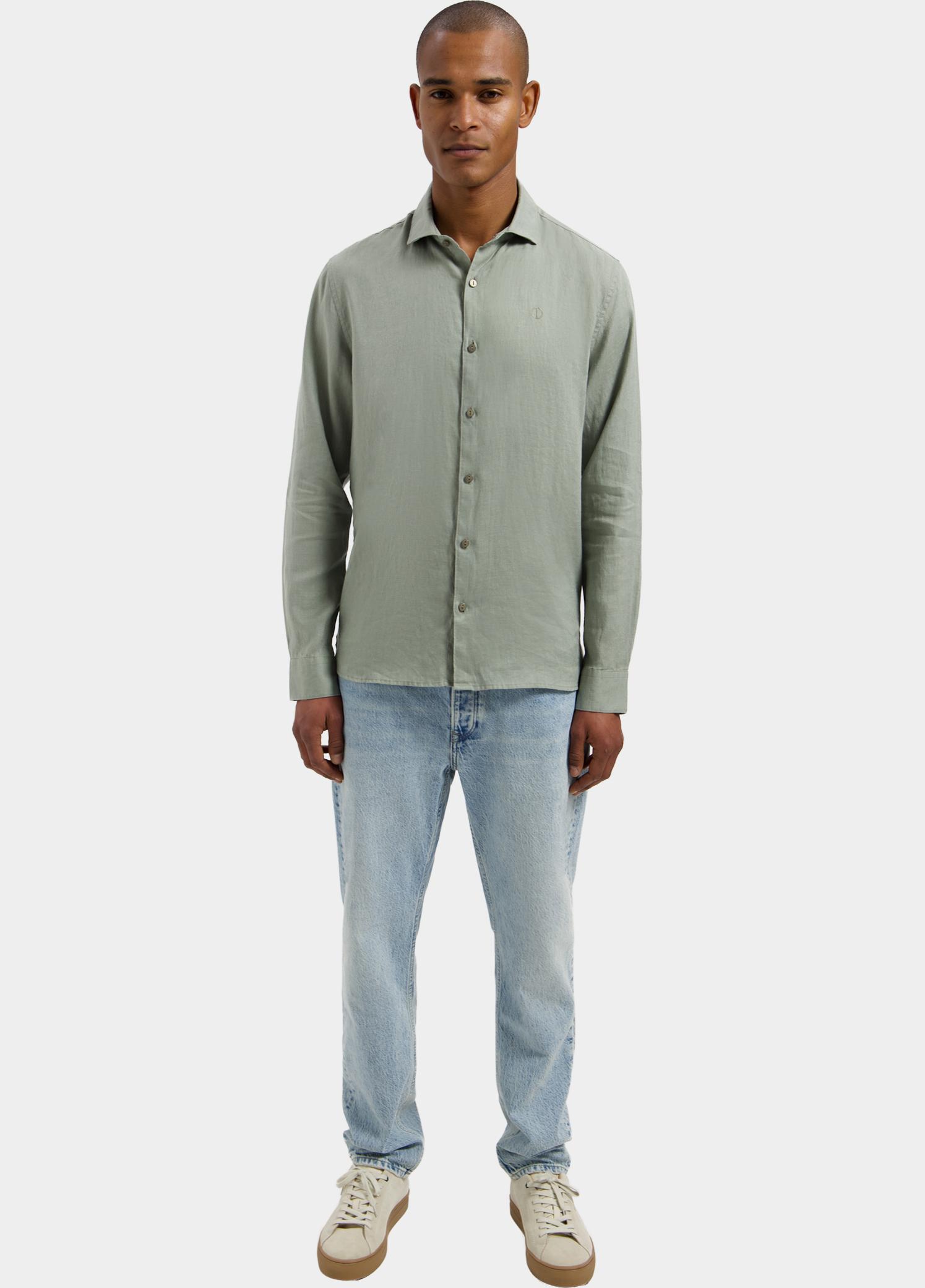 Dstrezzed overhemd korte mouw heren Groen Jagger Shirt 303710/564