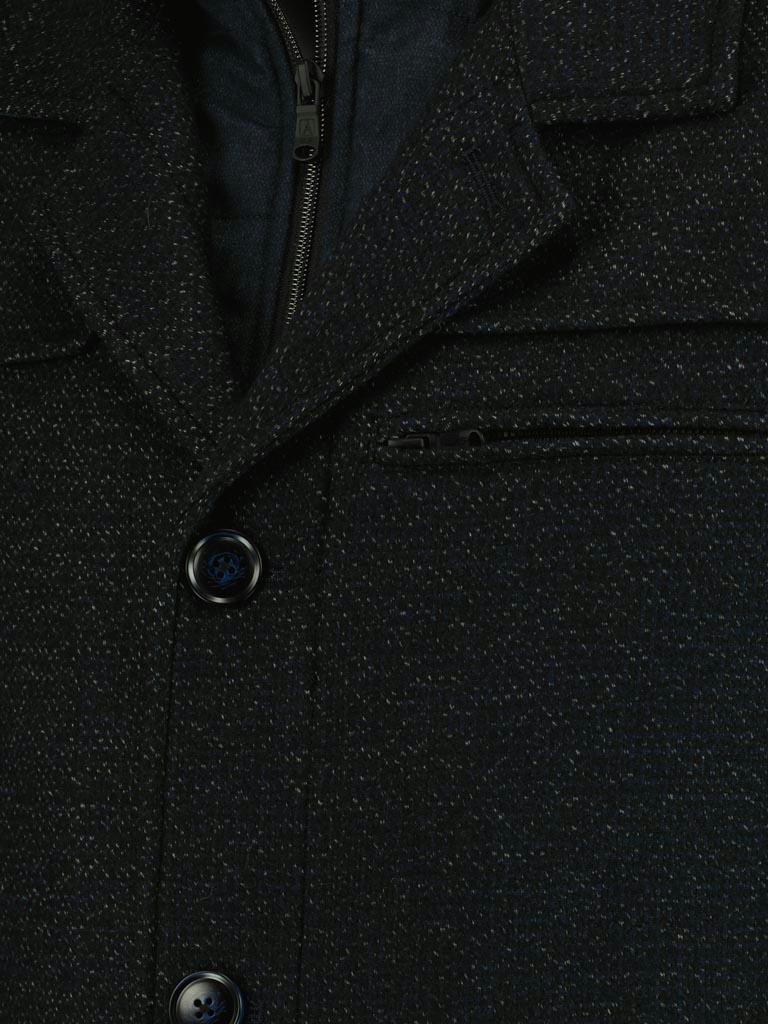 Donders 1860 Wollen Jack Blauw Woolpack Wool Coat 21616/780