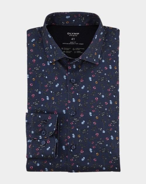 Olymp Business hemd lange mouw Blauw Level Five 24/Seven 208374/13