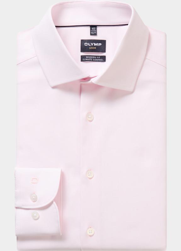 Olymp Business hemd lange mouw Roze 123024-Hemden 123024/30